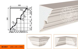 Карниз Lepninaplast КВ-260/1