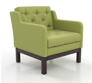 Кресло Айверс венге зеленая рогожка BD-2156137