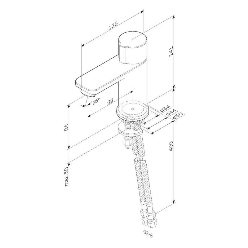 Смеситель для раковины AM.PM X-Joy F85A02500