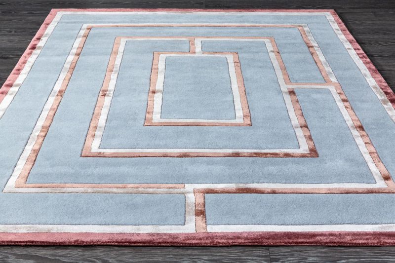 Индийский ковер из шерсти, арт-шёлка и хлопка Carpet «GEOMETRIC» G6-COLOR1 200 x 290 см фото 2