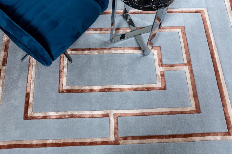 Индийский ковер из шерсти, арт-шёлка и хлопка Carpet «GEOMETRIC» G6-COLOR1 200 x 290 см фото 9