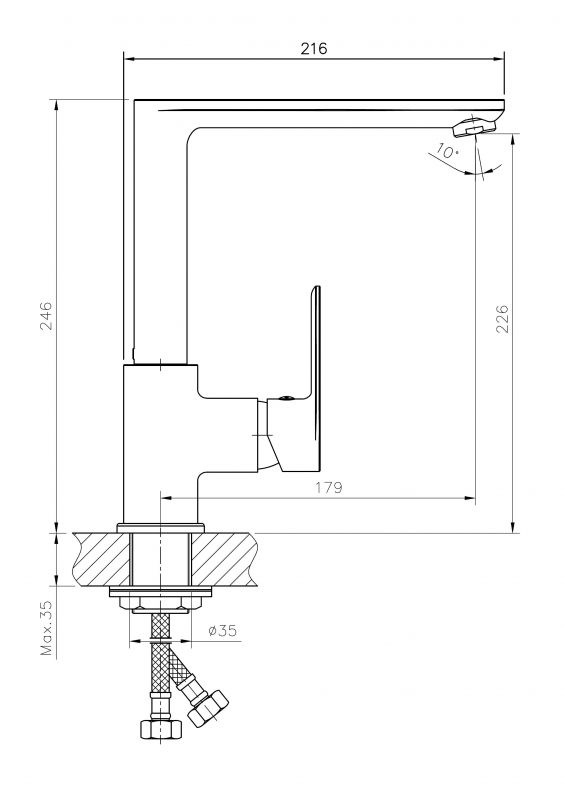 Смеситель Haiba HB505-8 HB70505-8 фото 2