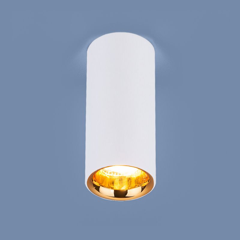 Накладной акцентный светодиодный светильник DLR030 12W 4200K белый матовый/золото 12W