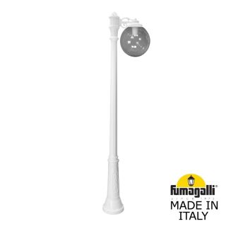 Садовый светильник-столб FUMAGALLI GLOBE 300 белый, дымчатый G30.157.S10.WZF1R