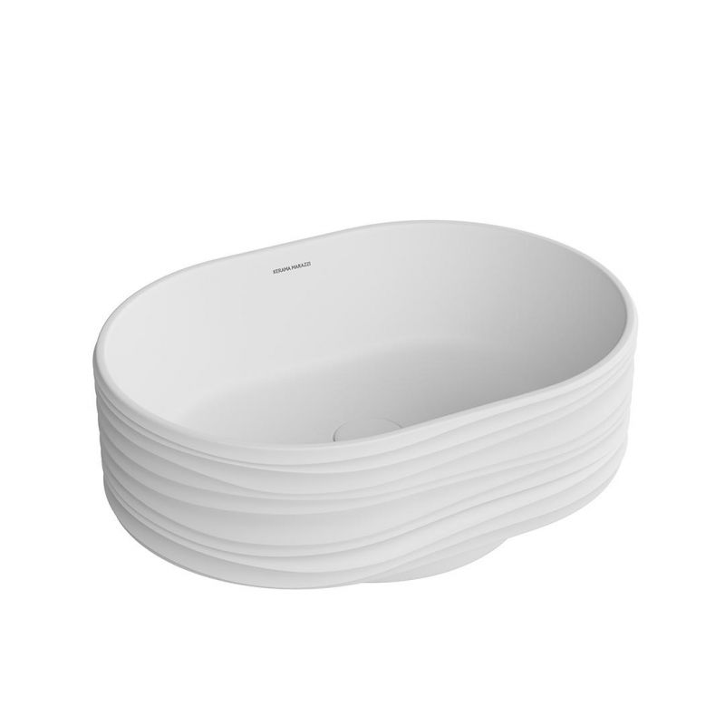 Раковина накладная Kerama Marazzi Artbasin Sabbia 50 SA.wb.50\WHT.M, 53 см