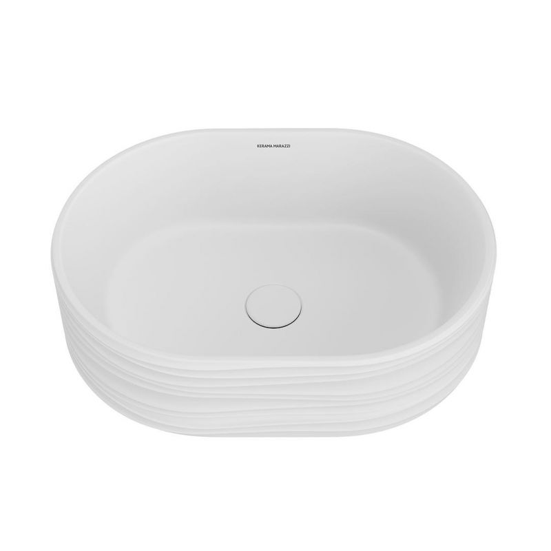 Раковина накладная Kerama Marazzi Artbasin Sabbia 50 SA.wb.50\WHT.M, 53 см фото 4