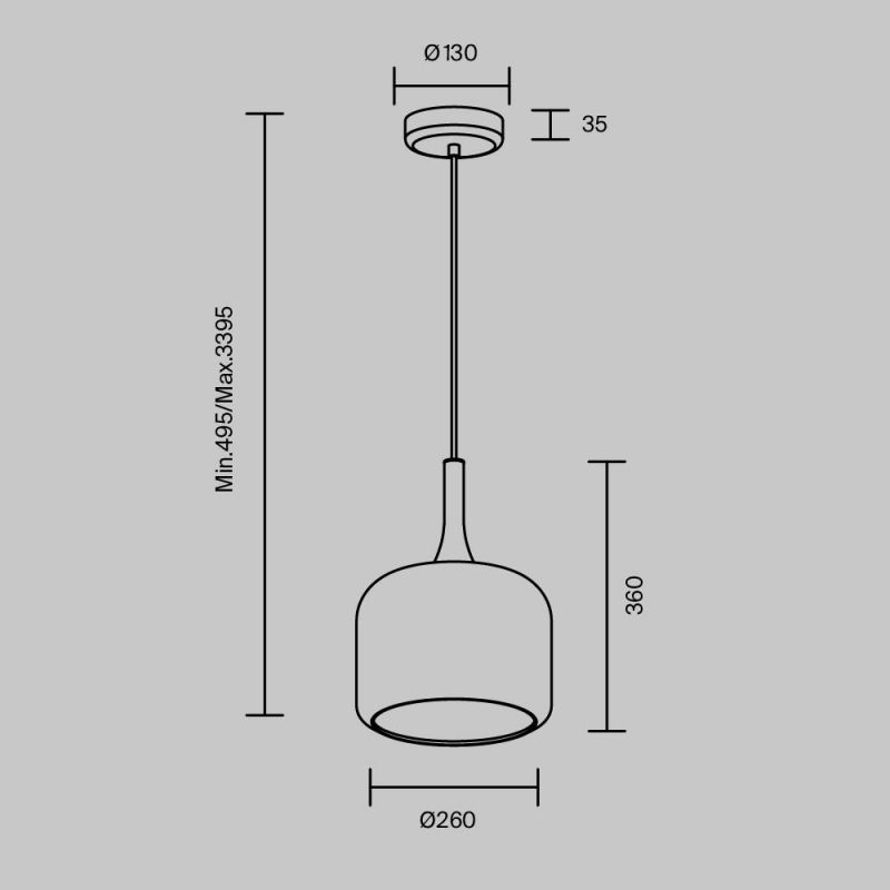 Подвесной светильник Maytoni Spirito 12W LED 3000K MOD286PL-L18G3K фото 7