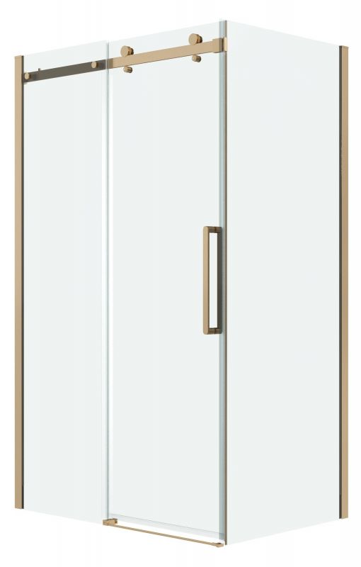 Душевой уголок Grossman Classic 120.K33.04.1110.32.00, 110х100 см, профиль золото сатин, стекло прозрачное фото 1