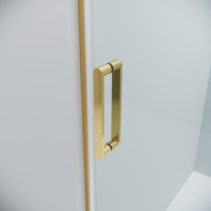 Душевой уголок Grossman Classic 120.K33.04.1110.32.00, 110х100 см, профиль золото сатин, стекло прозрачное фото 9