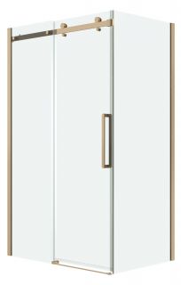 Душевой уголок Grossman Classic 120.K33.04.1110.32.00, 110х100 см, профиль золото сатин, стекло прозрачное