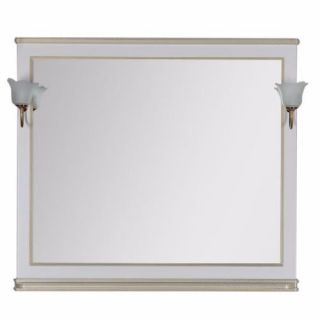 Зеркало Aquanet Валенса 110 182648 белый кракалет/золото