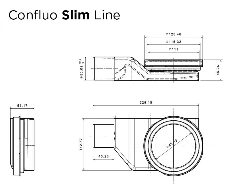 Душевой лоток Pestan Premium Slim Line 13100034 75 см