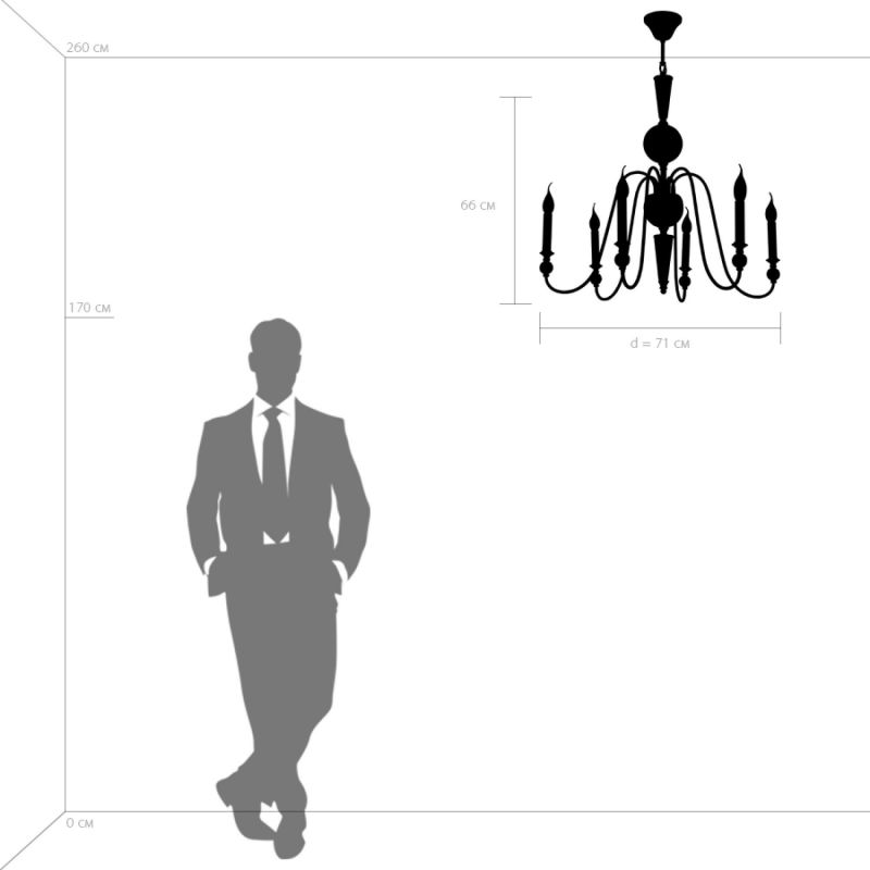 Люстра подвесная Lightstar Ragno 40W E14 732067 фото 6