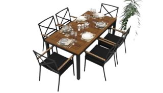 Обеденная группа Gardenini Bella BD-2028568
