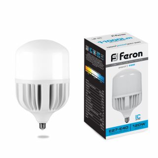 Лампа светодиодная Feron 120W 230V E27-E40 6400K Т150, LB-65 38197