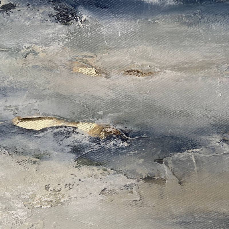 Картина "Сумерки над водой" Юлия Чикунова