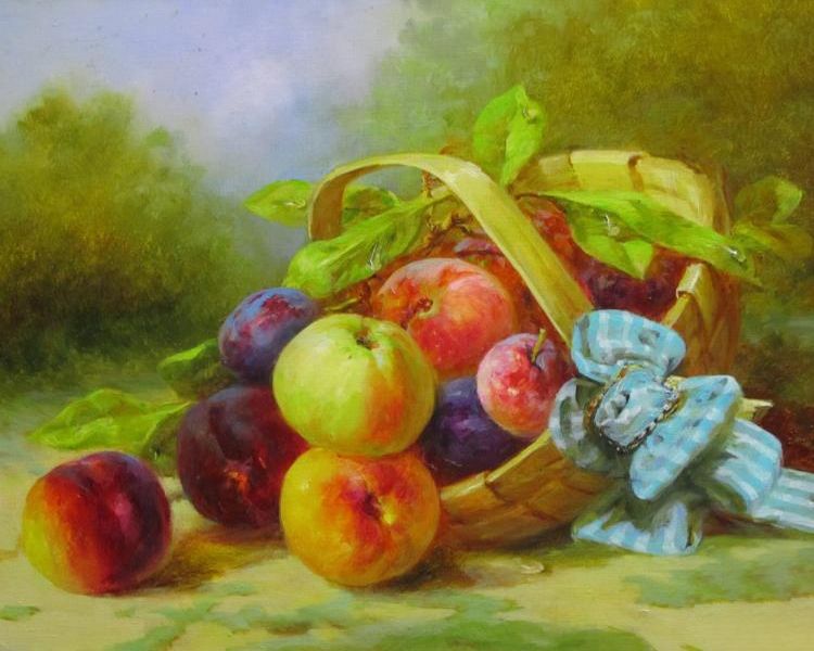 Картина "Корзиночка с фруктами" Федорова Ирина