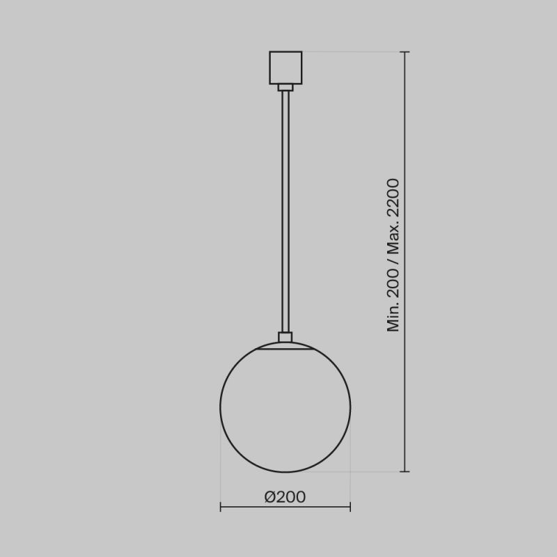 Подвесной светильник Maytoni Luna 220-240V IP20 3000K P039PL-5W3K-20-B фото 2