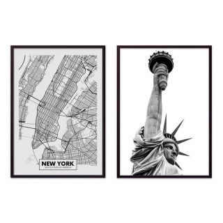Набор из 2-х постеров на фотобумаге Dom Korleone Коллаж Нью-Йорк №15 BD-2927012