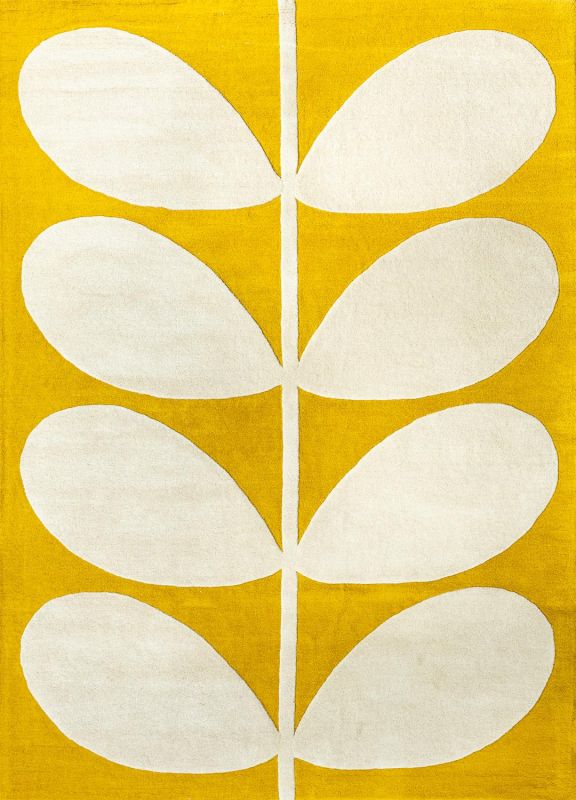 Индийский ковер из шерсти Carpet «ORLA KIELY» Yellow Stem 59306 160 x 230 см