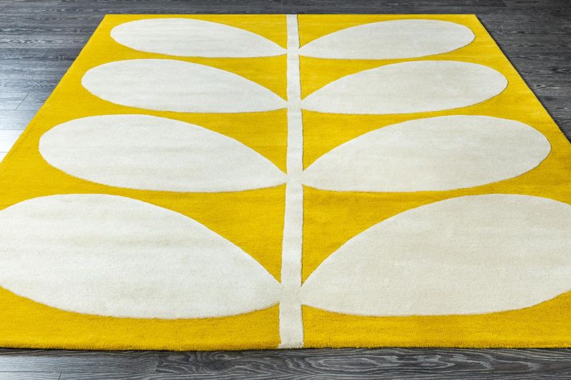 Индийский ковер из шерсти Carpet «ORLA KIELY» Yellow Stem 59306 160 x 230 см