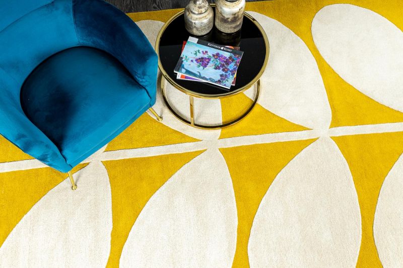 Индийский ковер из шерсти Carpet «ORLA KIELY» Yellow Stem 59306 160 x 230 см