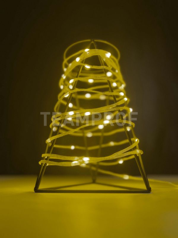 Светодиодная гирлянда "Краса" Teamprof 200м, 2000 LED, прозрачный провод, жёлтая TPF-CR200-24V-T/Y фото 1