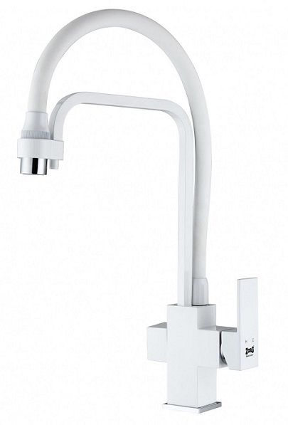 Смеситель для кухни Zorg ZR 341-8 YF WHITE фото 1