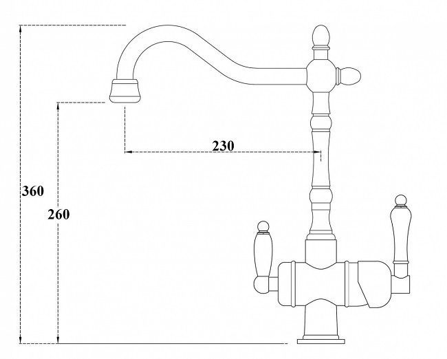 Смеситель для кухни Zorg Sanitary ZR 326 YF NICKEL фото 2