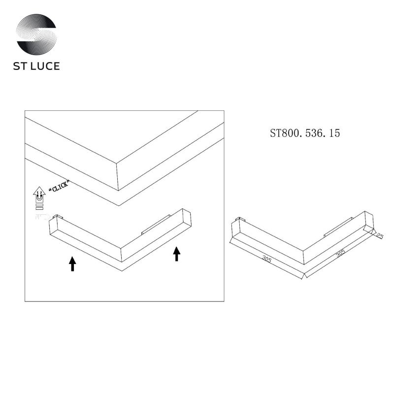 Магнитный трековый светильник ST Luce STANDI ST800.536.15