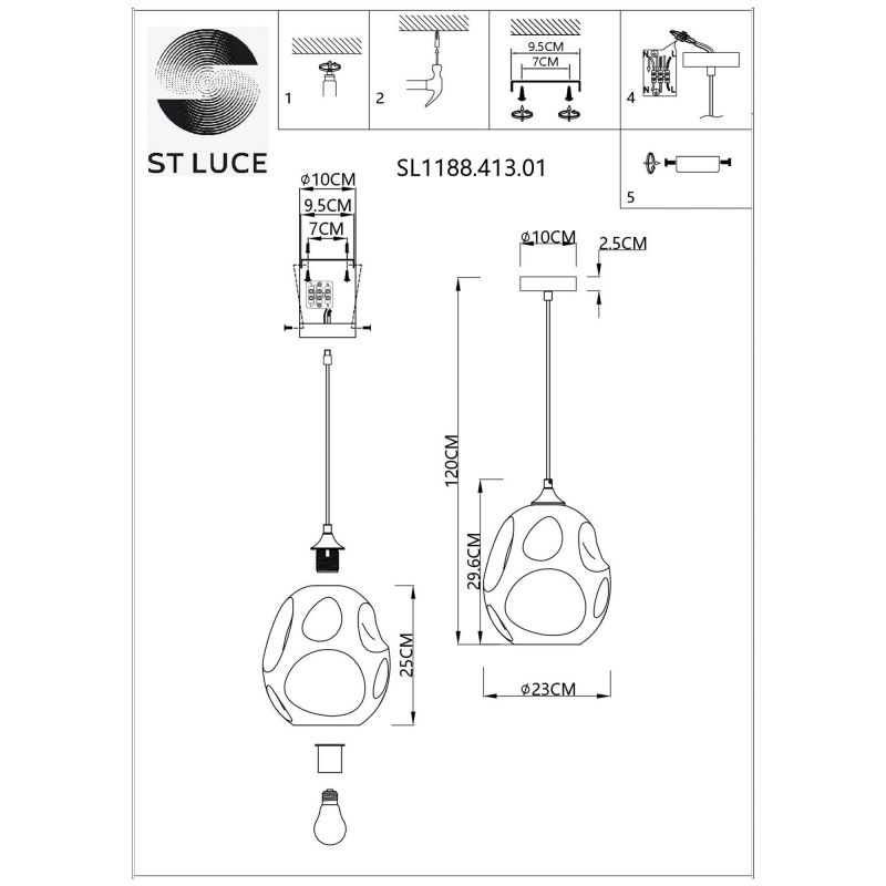 Подвес ST Luce IDESIA SL1188.413.01