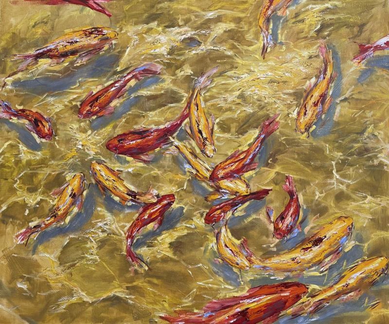Картина "Солнечный пруд" Маливани Диана