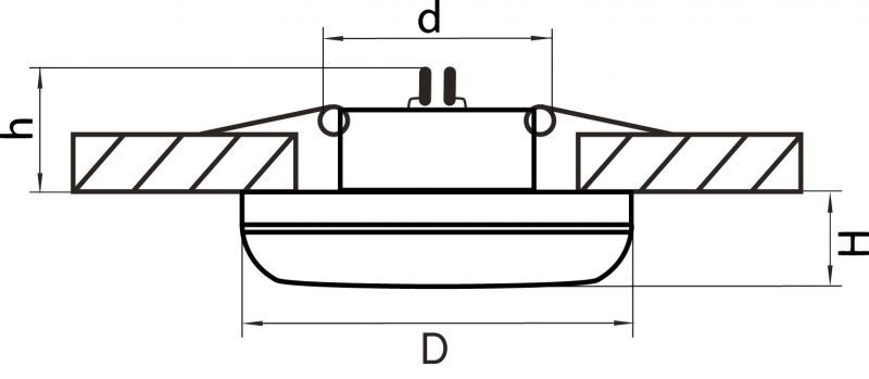 Светильник точечный встраиваемый Piano mini 011278 фото 2