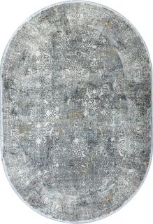 Турецкий ковер из эвкалиптового шёлка и акрила Carpet «VERSAİLLES PALACE» M203A-C-AGRY-ANT(Oval) 200 x 290 см