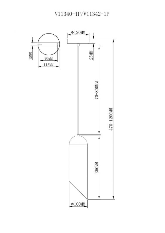 Светильник подвесной Moderli TUBE E27 60W УТ000039589 фото 7
