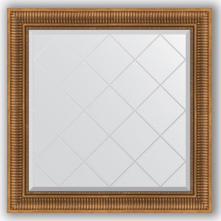 Зеркало с гравировкой в багетной раме 87x87 Evoform EXCLUSIVE-G BY 4326 бронзовый акведук