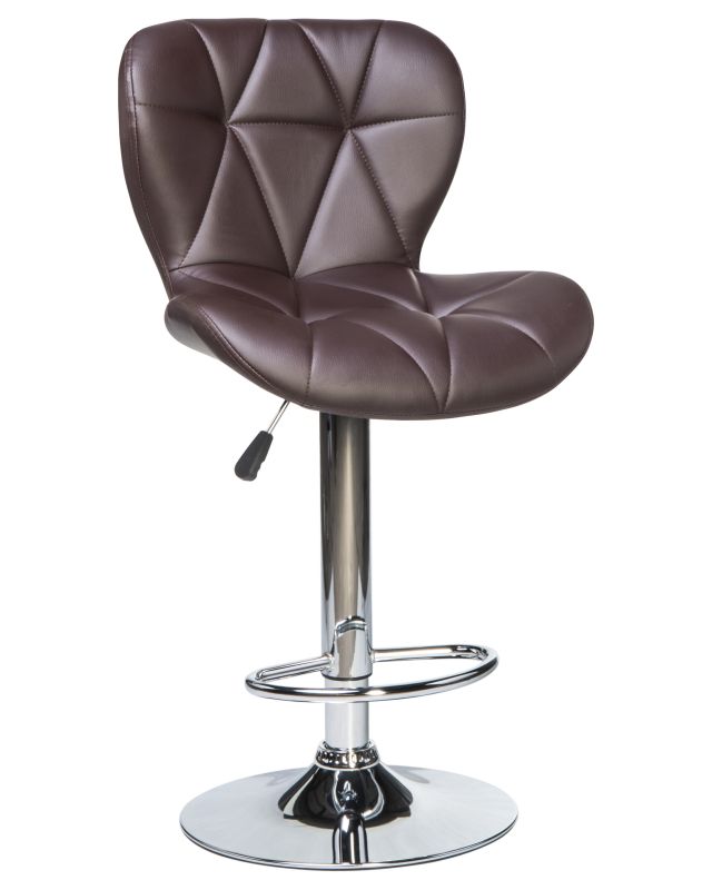 Барный стул Dobrin 5022-LM BARNY,  цвет сиденья коричневый, цвет основания хром