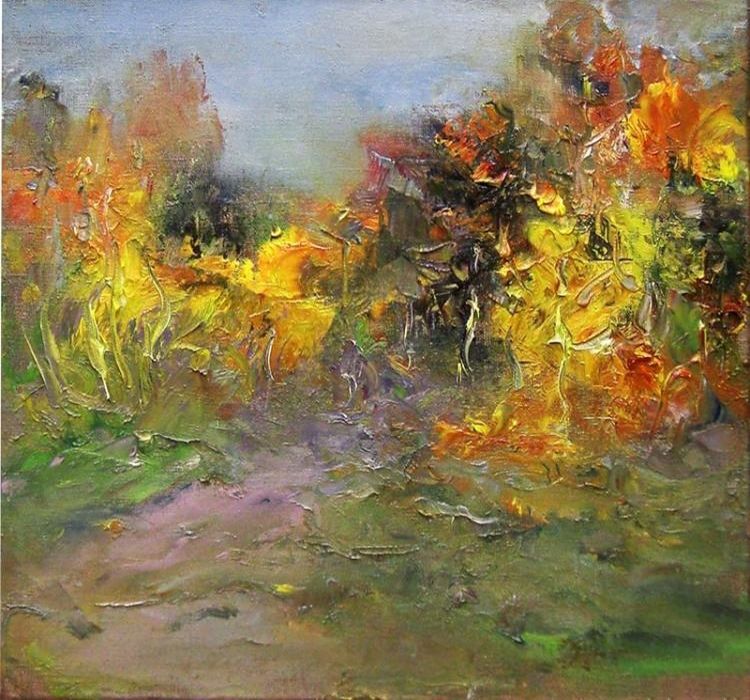 Картина "Осень" 45x40 Желнов Николай