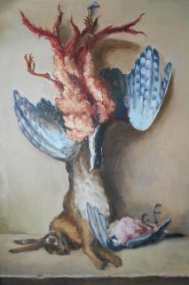 Картина "Натюрморт с битой дичью (копия с малых голландцев)" Ягужинская Анна