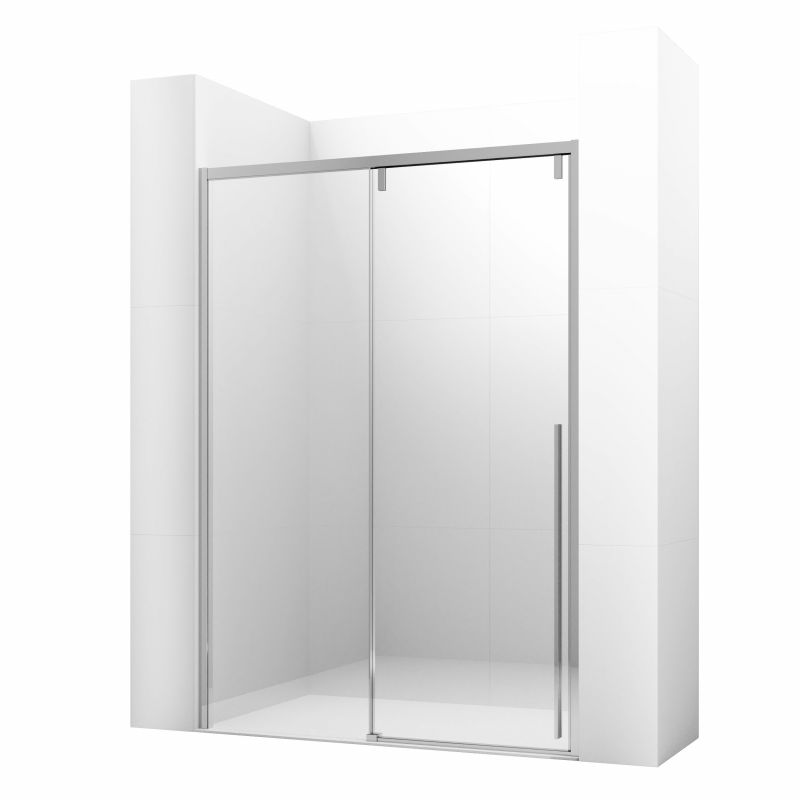 Душевая дверь в нишу Ambassador Intense 110021103IX 140x200 см, профиль хром, стекло прозрачное фото 1