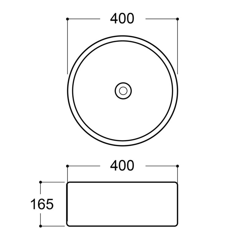 Раковина-чаша Aqueduto Espiral ESP0140, 40 см, черная матовая фото 3