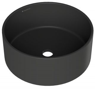 Раковина-чаша Aqueduto Espiral ESP0140, 40 см, черная матовая