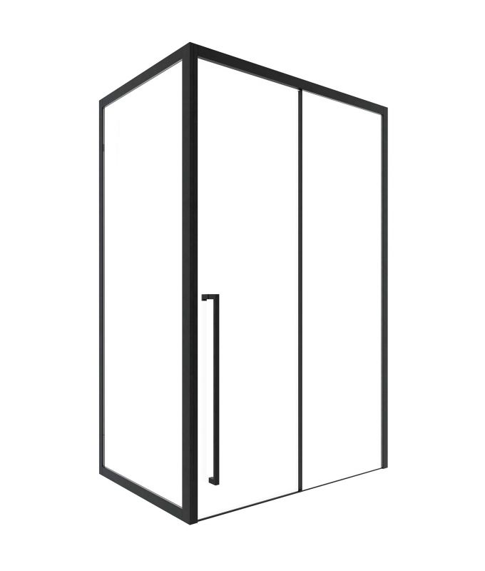 Душевая дверь Timo-S TDSS-120/03C-8L T56L 120 L стекло прозрачное / профиль черный фото 4