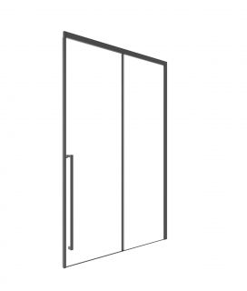 Душевая дверь Timo-S TDSS-120/03C-8L T56L 120 L стекло прозрачное / профиль черный