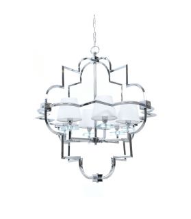 Подвесная люстра Lumina Deco Baltimore LDP 8020-6 CHR+WT