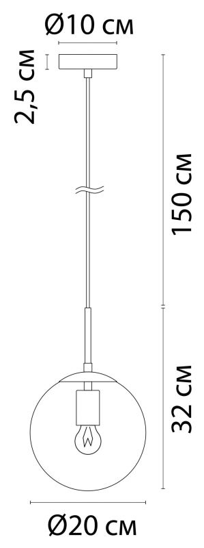 Светильник подвесной Arte Lamp VOLARE A1920SP-1GO фото 4