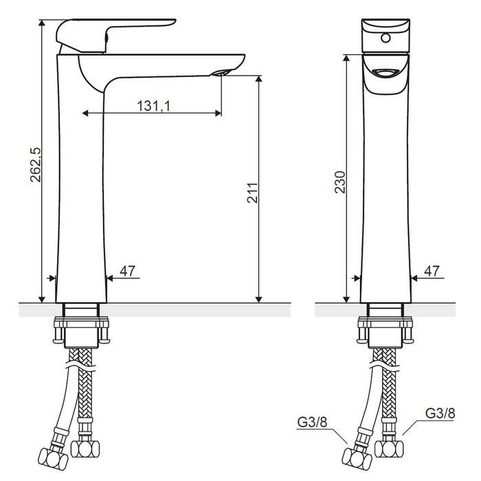 Смеситель для раковины Excellent Clever ARAC.4102CR