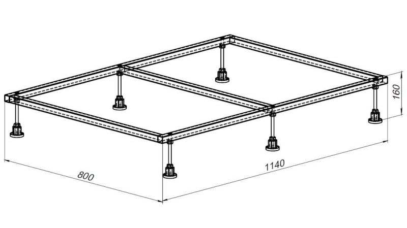 Каркас для поддона Allen Brau 8.00004 120х90