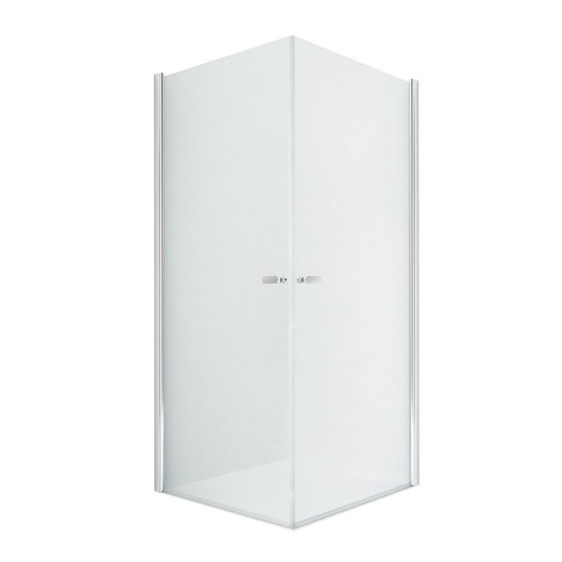 Душевой уголок New Trendy NEW SOLEO 2D 80x90 D-0140A/D-0141A, профиль хром, стекло прозрачное фото 1