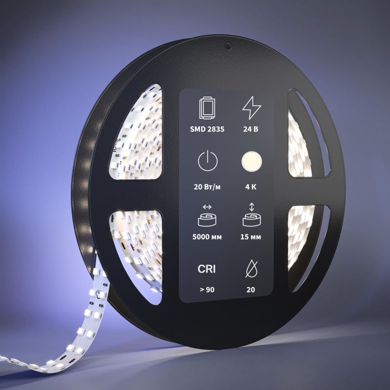 Светодиодная лента Maytoni Широкая светодиодная лента LED 4000К(белый) 20W 201112 фото 5